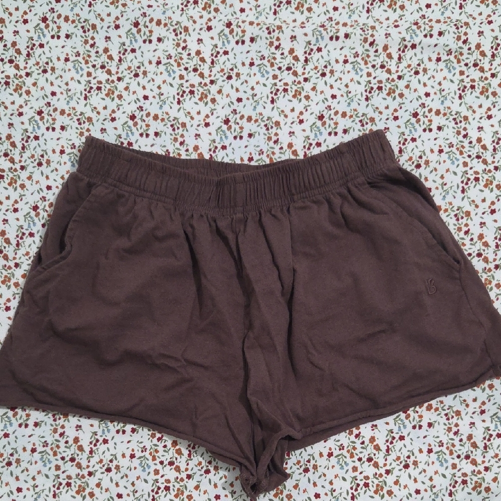 BuffBunny Rich Brown Cotton Shorts